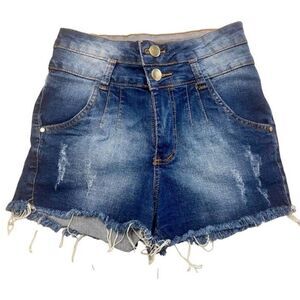 ✨Denim Y2K Vintage Frayed Daisy Duke Shorts - Size 36